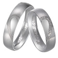 Best Selling Classic Custom Stainless Steel Mens Womens Wedding Ring